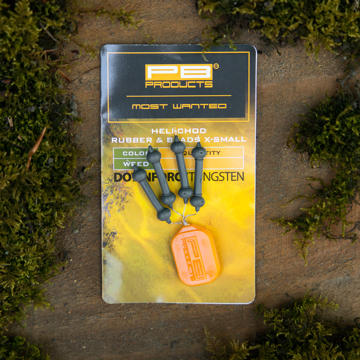 Downforce Tungsten - X-small Heli-Chod Rubber & Beads (4pcs)